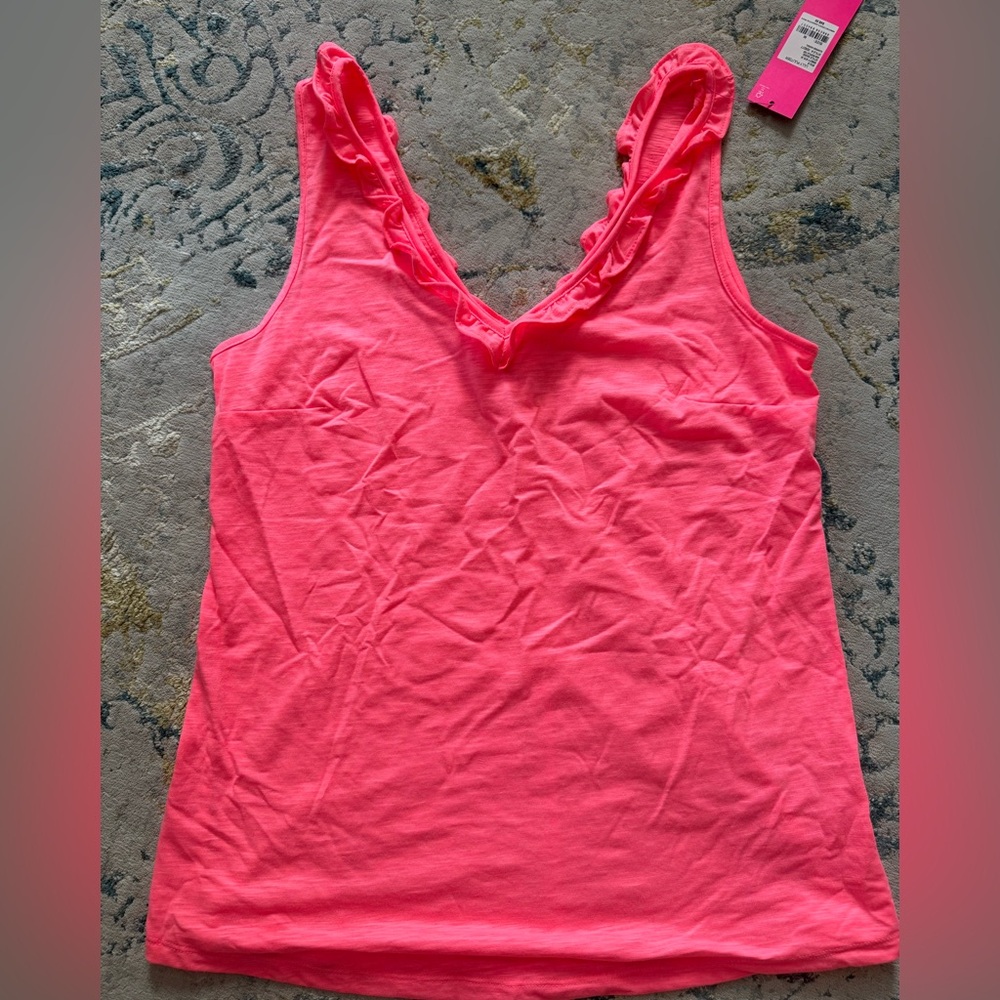 Pink Ruffled Women's Top